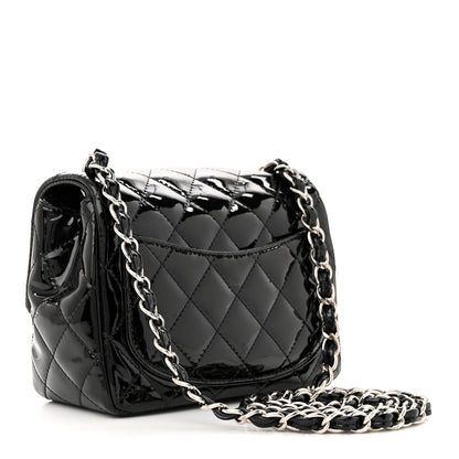 Chanel Patent Calfskin Quilted Mini Square Flap Black 3 of 10