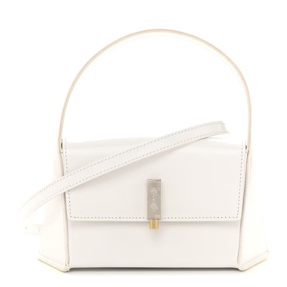 Salvatore Ferragamo Brushed Calfskin Mini Geometric Prisma Shoulder Bag Optic White 1 of 11
