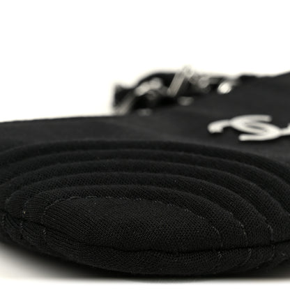 Chanel Jersey Quilted Mini Shoulder Bag Black 9 of 10