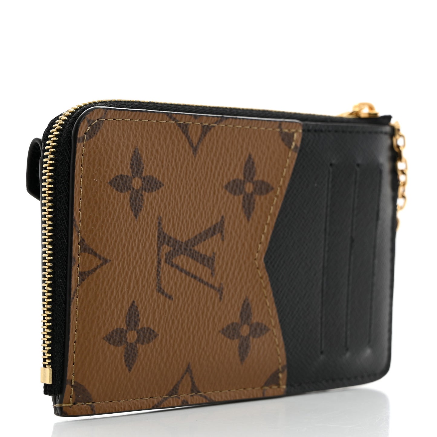 Reverse Monogram Recto Verso Card Holder Brown