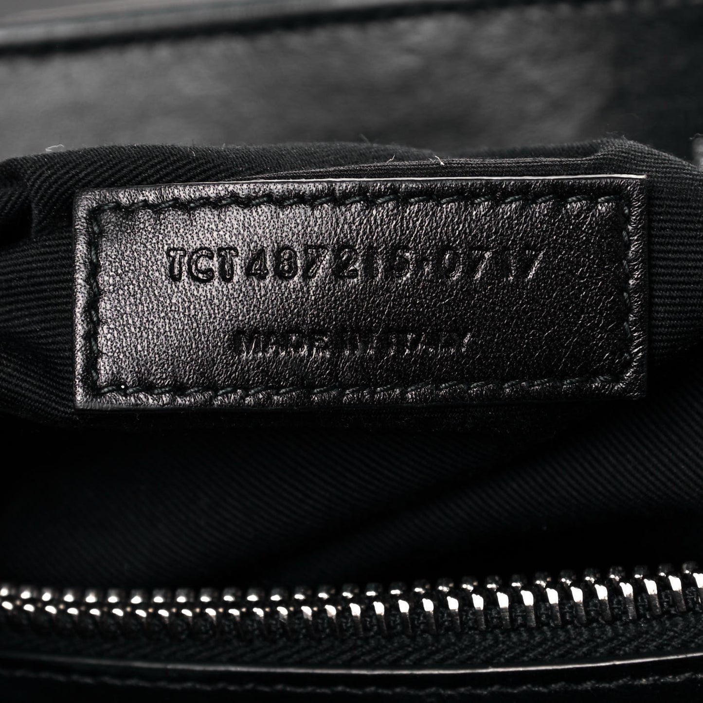 Calfskin Y Quilted Monogram Large Loulou Chain Satchel Black
