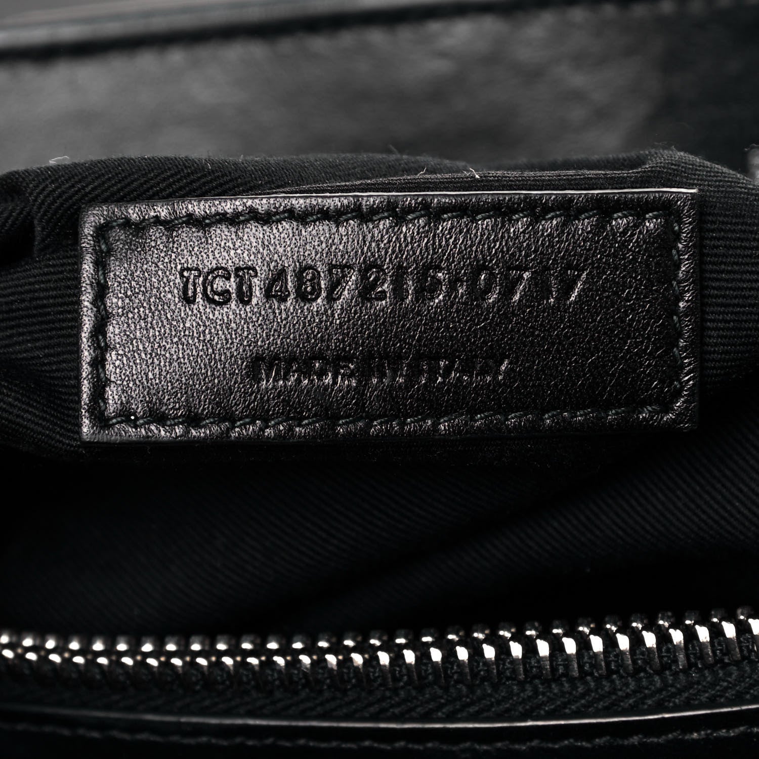 Saint Laurent Calfskin Y Quilted Monogram Large Loulou Chain Satchel Black 7 of 17