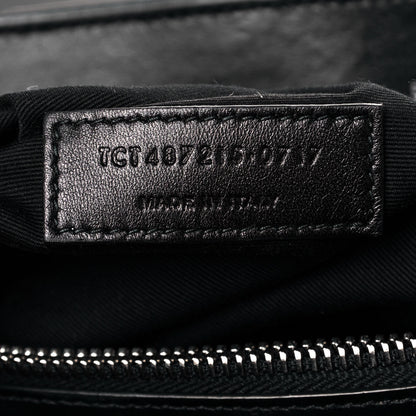 Saint Laurent Calfskin Y Quilted Monogram Large Loulou Chain Satchel Black 7 of 17