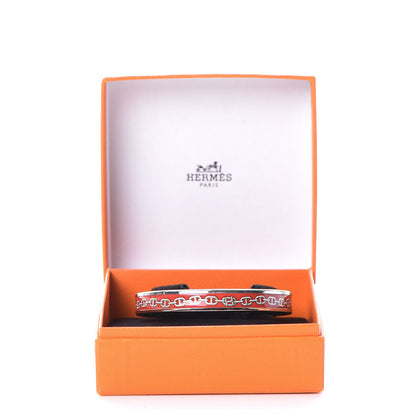 Hermes Enamel Printed Narrow Chaine d'Ancre Bracelet 65 6 of 6