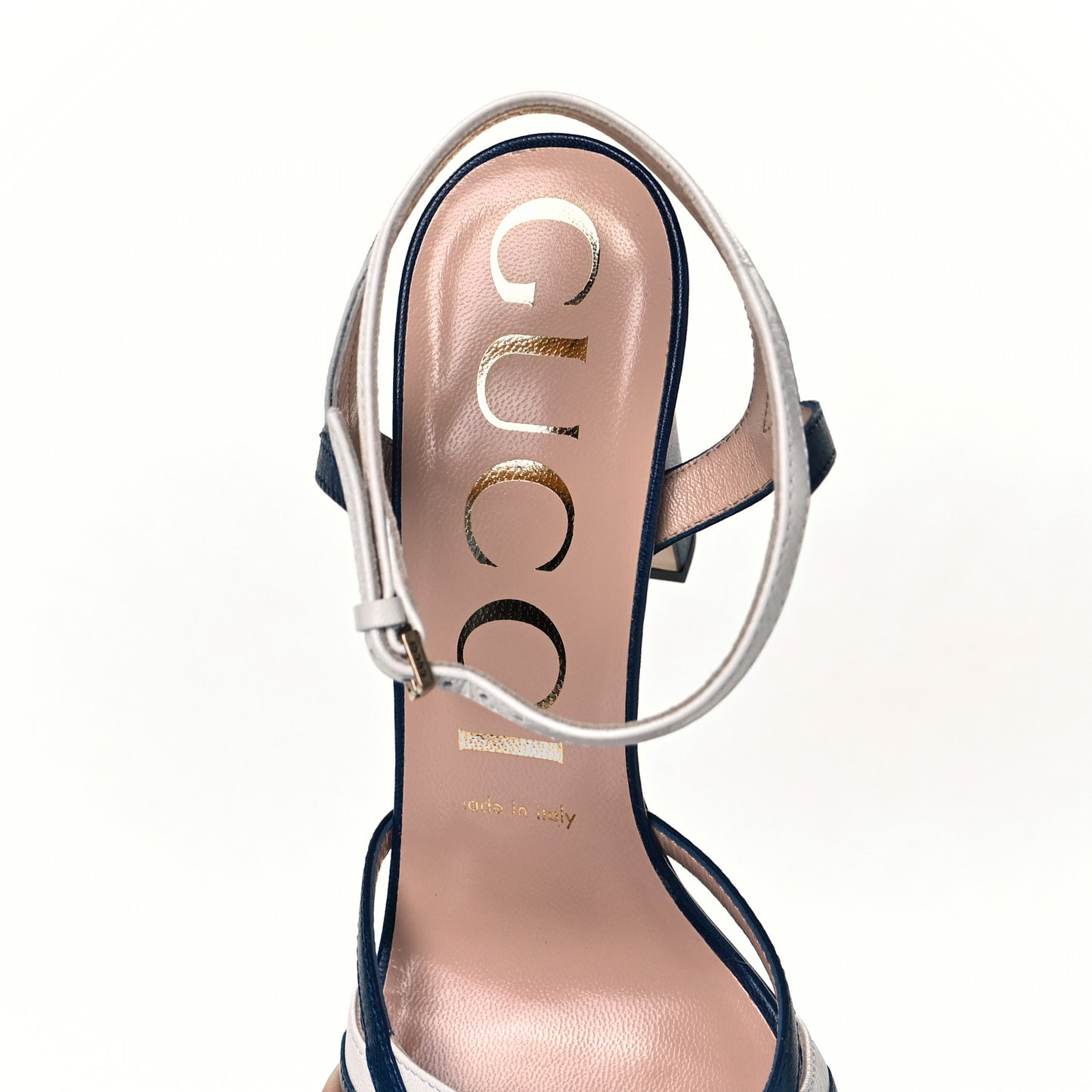Malaga Kid Platform Sandals 38 Great White Blue Agata