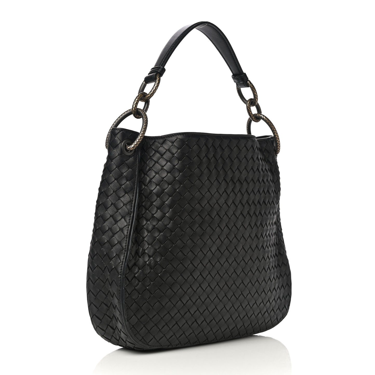 Nappa Intrecciato Small Loop Black