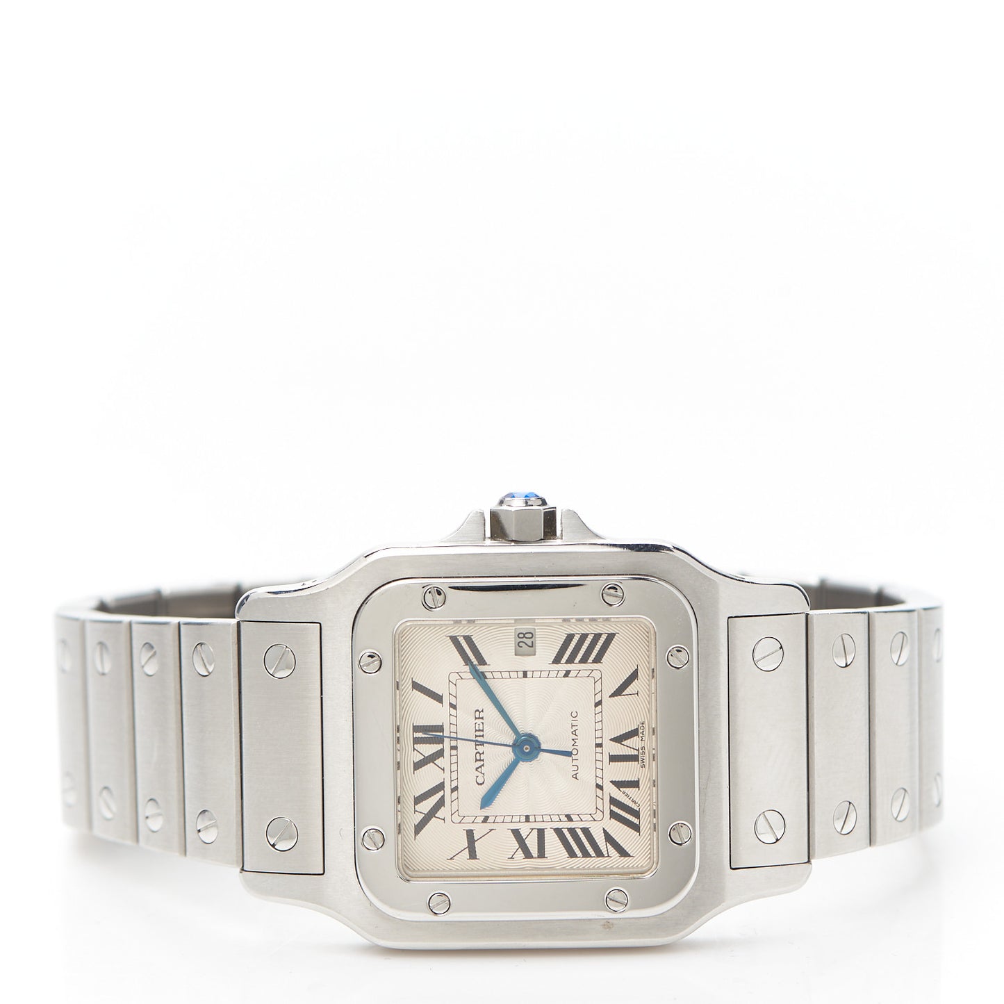 Stainless Steel 29mm Santos De Cartier Galbee Automatic Watch