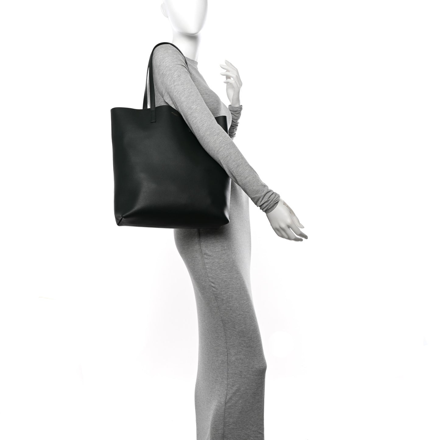 Calfskin North-South Shopping Tote Green