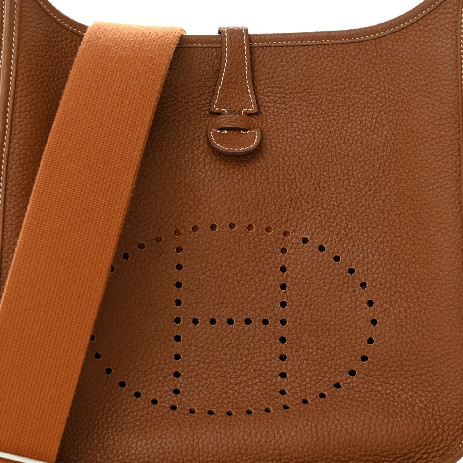 Hermes Taurillon Clemence Evelyne III PM Gold 8 of 12