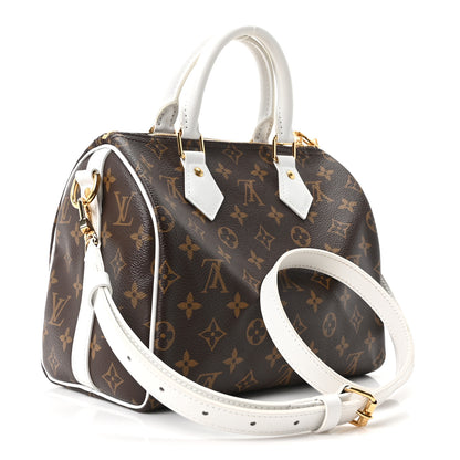 Louis Vuitton Monogram LV Match Speedy Bandouliere 25 White 3 of 9