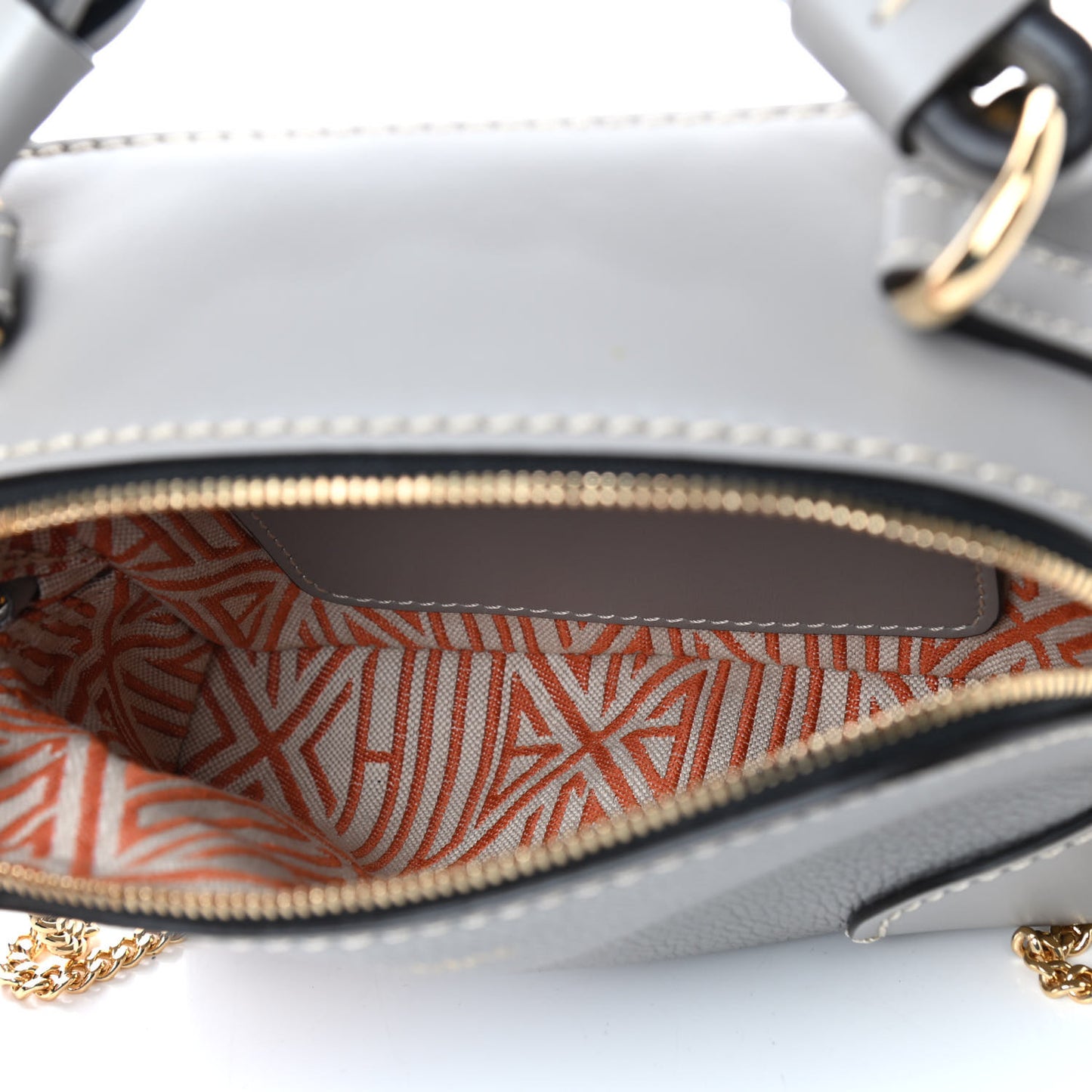 Calfskin Mini Daria Chain Bag Stormy Grey