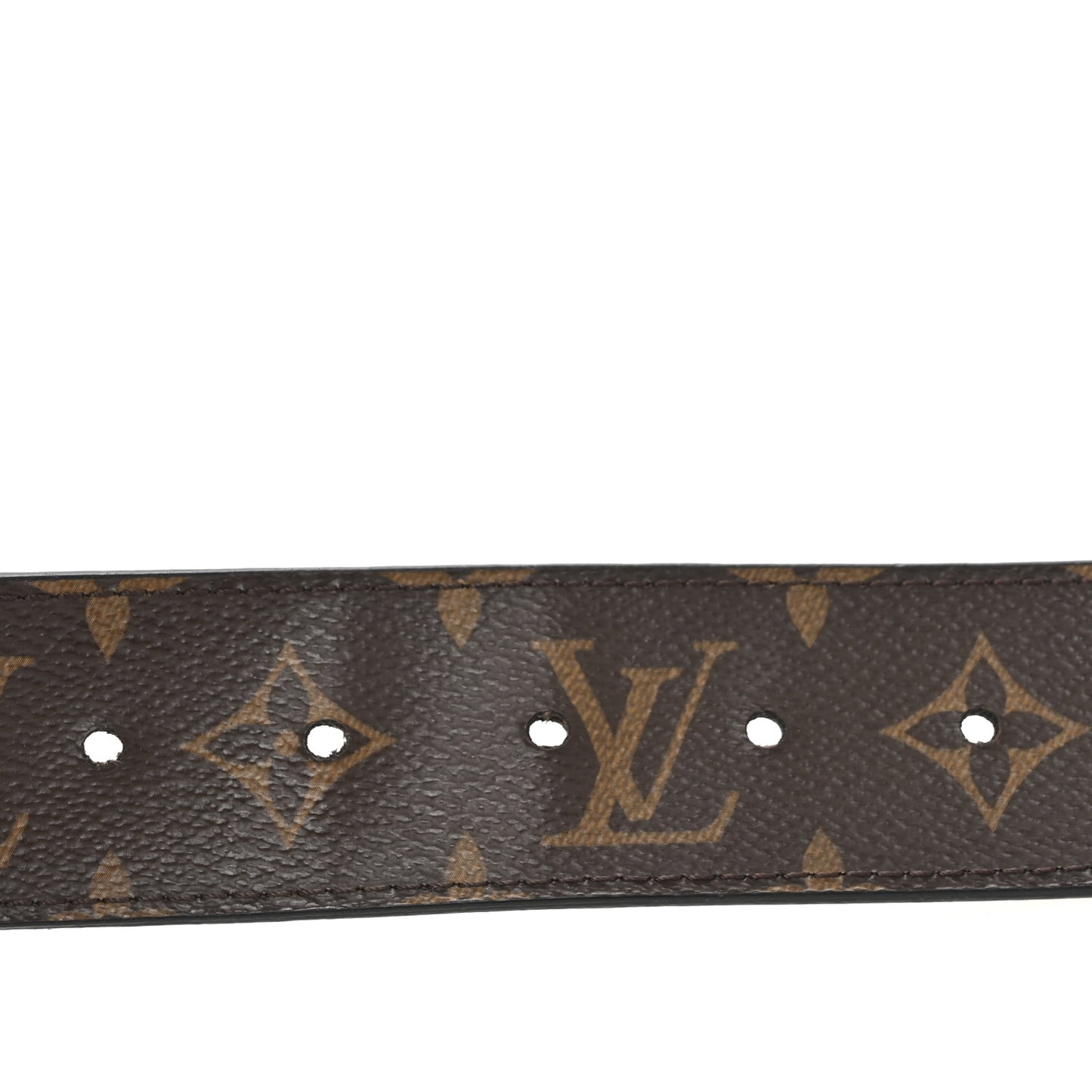 Calfskin Monogram 40mm LV Initiales Reversible Belt 80 32 Black