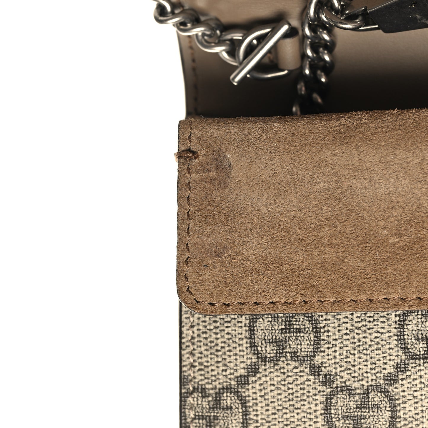 GG Supreme Monogram Super Mini Dionysus Shoulder Bag Taupe