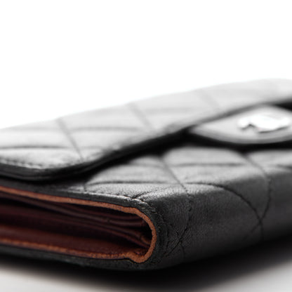Chanel Lambskin Quilted Large Flap Wallet Black 9 of 14