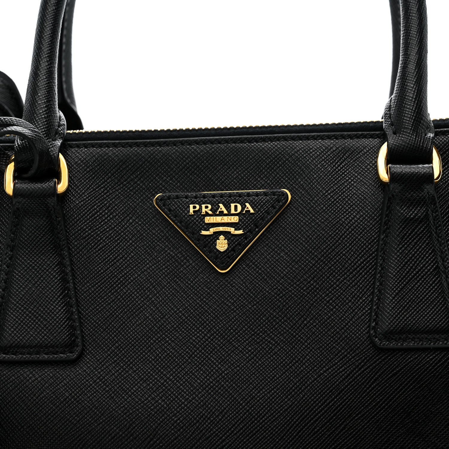 Prada Saffiano Small Galleria Double Zip Tote Black 8 of 12