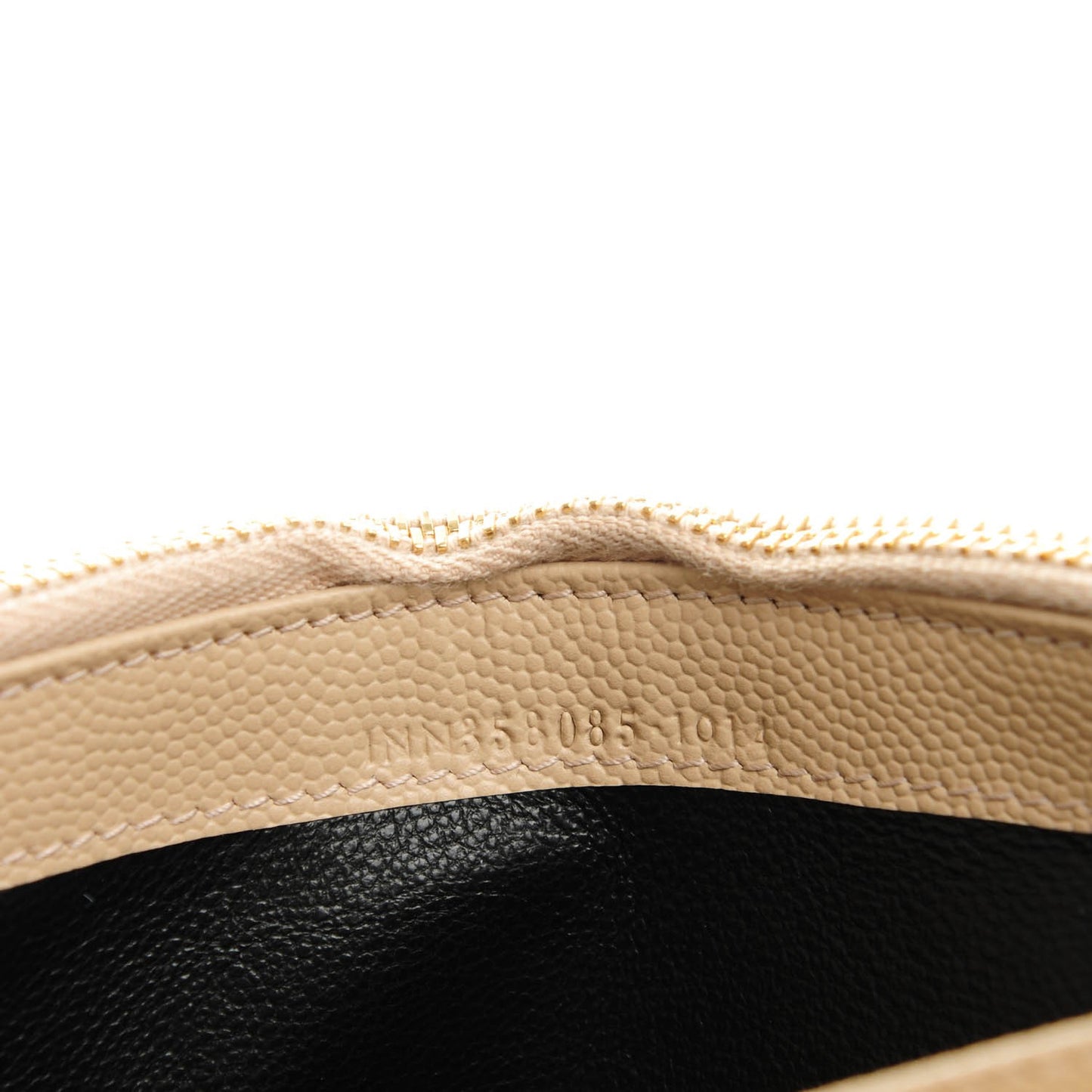 Grain De Poudre Matelasse Chevron Monogram Flap Wallet Nude Powder