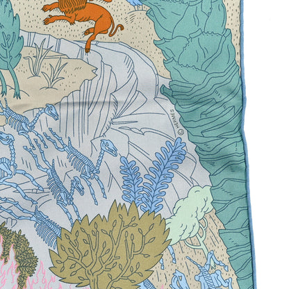 Hermes Silk Le Carnaval des Animaux Scarf 90 3 of 3