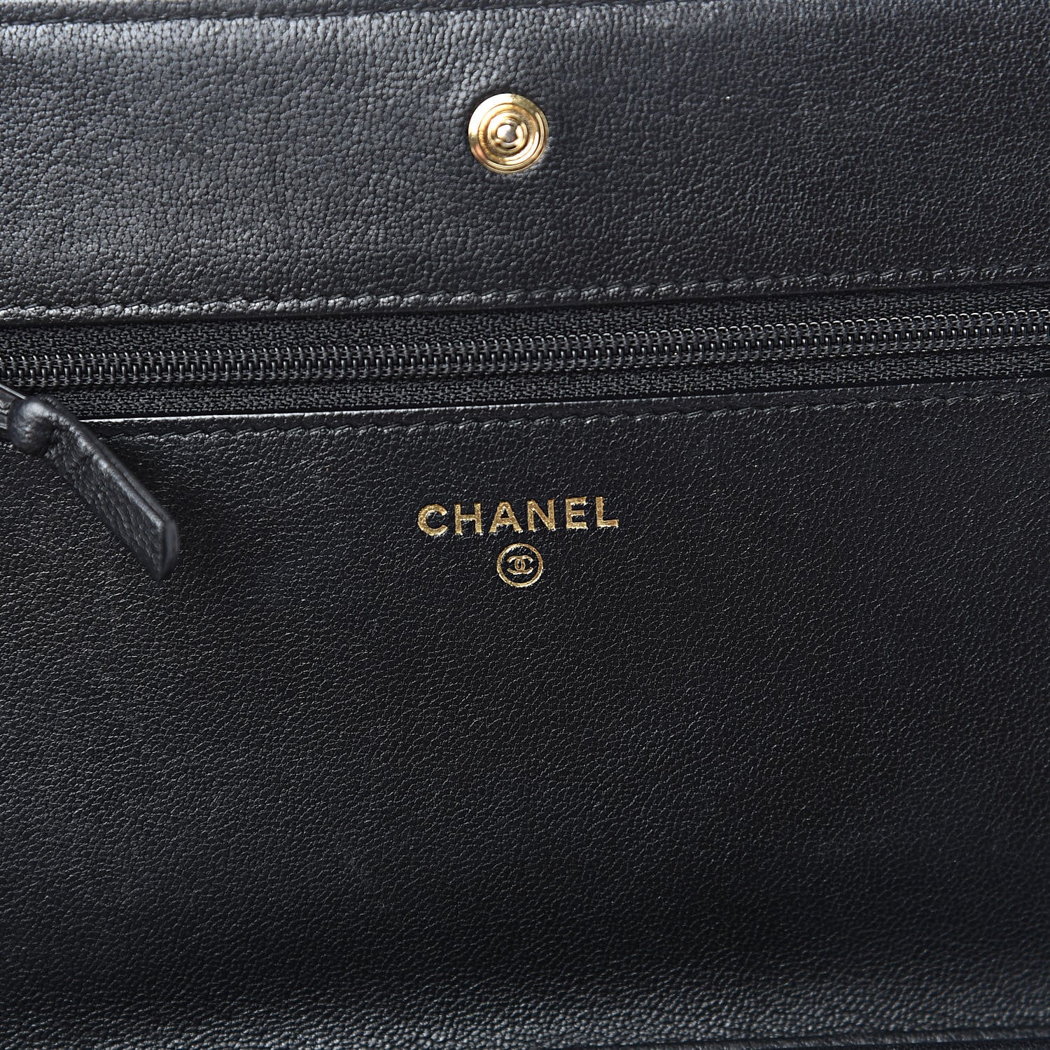 Chanel Sheepskin Quilted Mademoiselle Vintage Wallet On Chain WOC Black 6 of 13