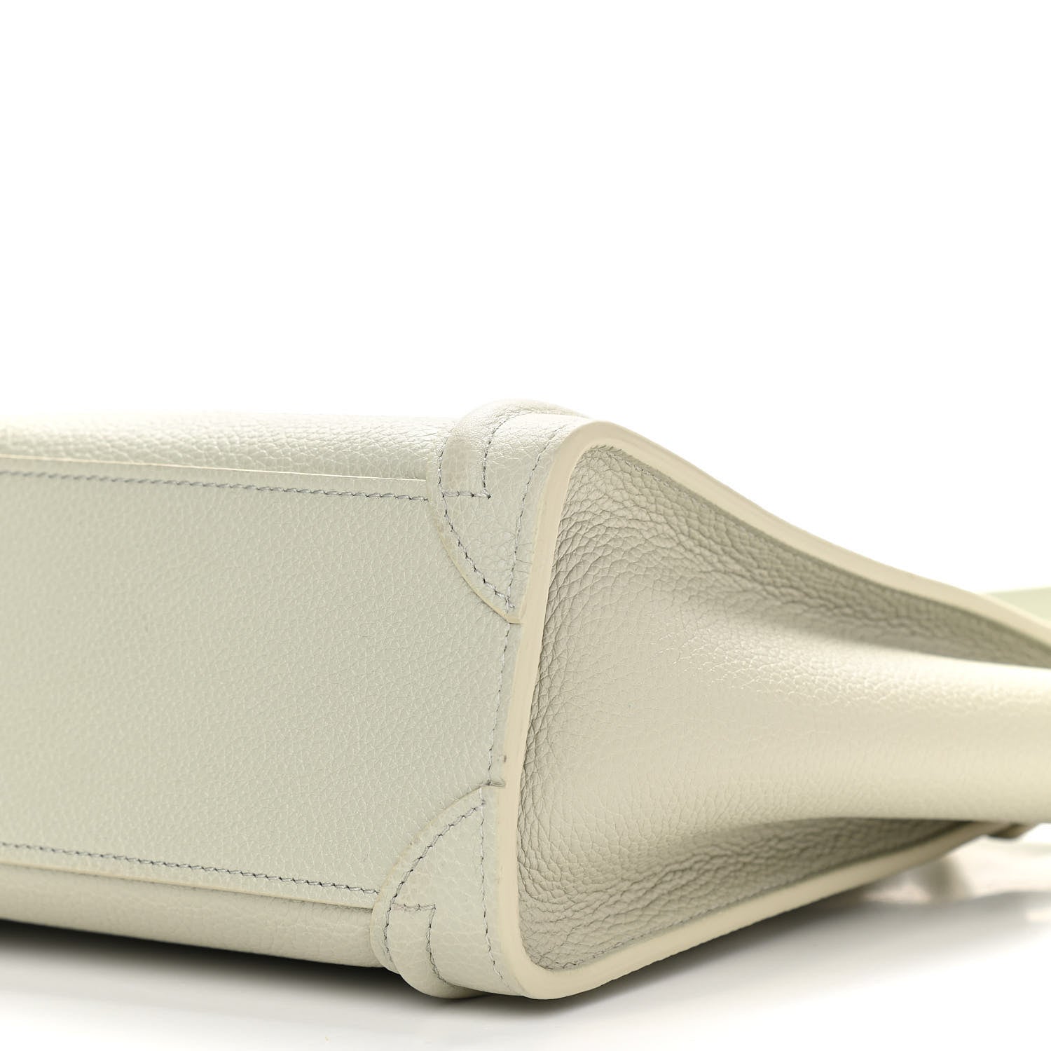Celine Drummed Calfskin Nano Luggage Vert D'eau 10 of 11