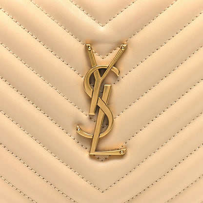 Saint Laurent Calfskin Matelasse Monogram Lou Camera Bag Avorio 7 of 9