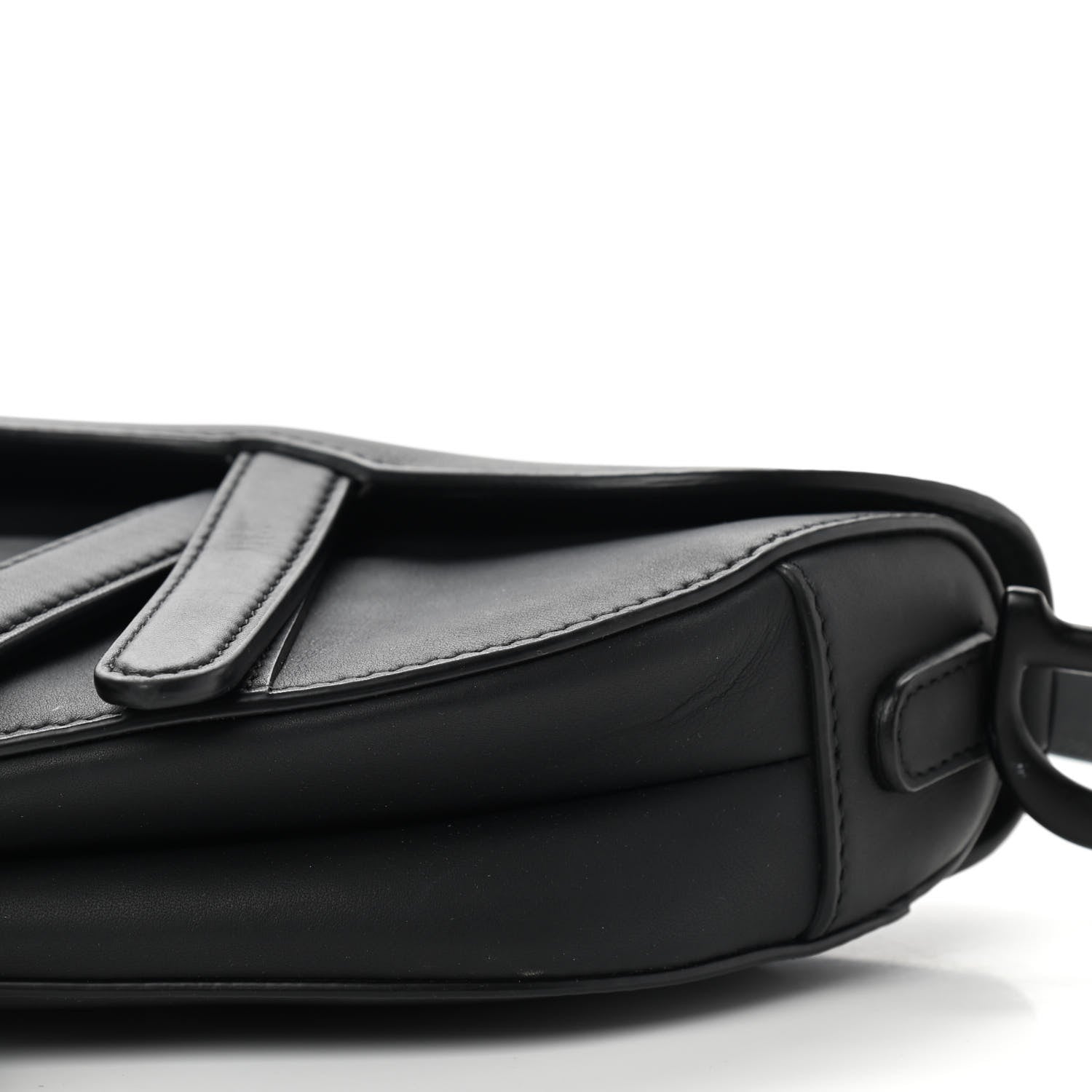 Christian Dior Ultra Matte Calfskin Mini Saddle Bag Black 10 of 12