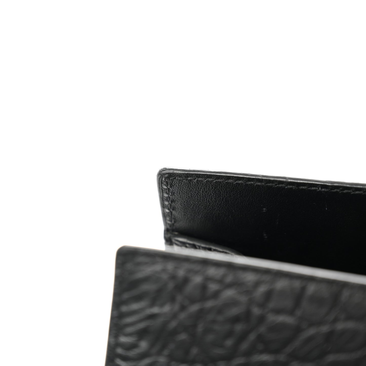 Calfskin Crocodile Embossed Large Sac De Jour Carryall Black