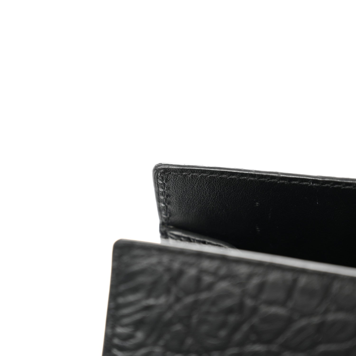 Saint Laurent Calfskin Crocodile Embossed Large Sac De Jour Carryall Black 9 of 10
