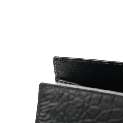 Saint Laurent Calfskin Crocodile Embossed Large Sac De Jour Carryall Black 9 of 10
