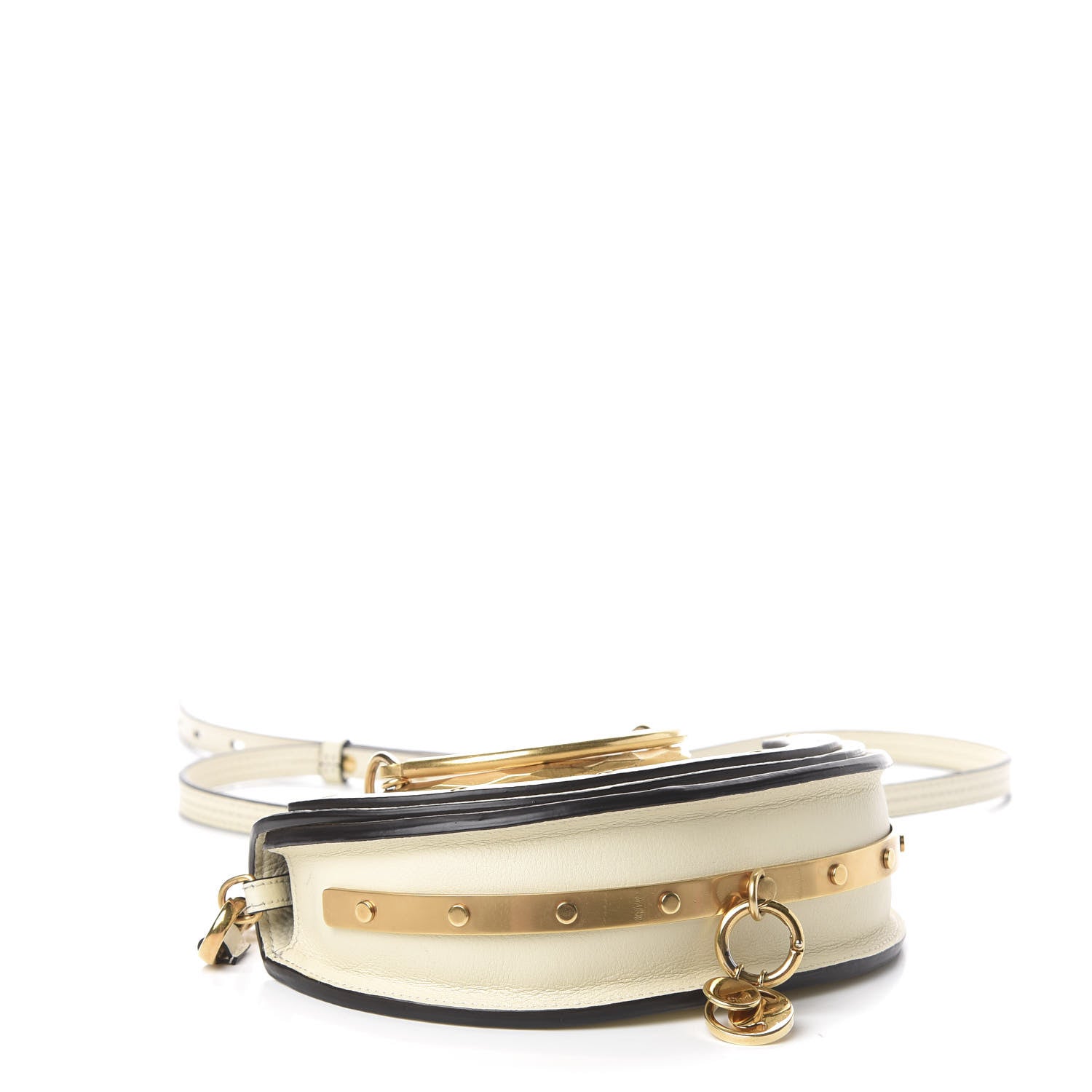 Chloe Calfskin Small Nile Bracelet Minaudiere Bag Off White 4 of 13