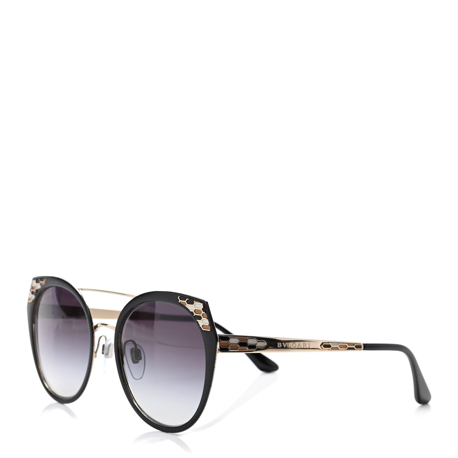 Bulgari Serpenti 6095-B Sunglasses Black Gold 1 of 5