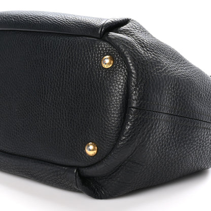 Prada Vitello Daino Shopping Tote Black 9 of 9