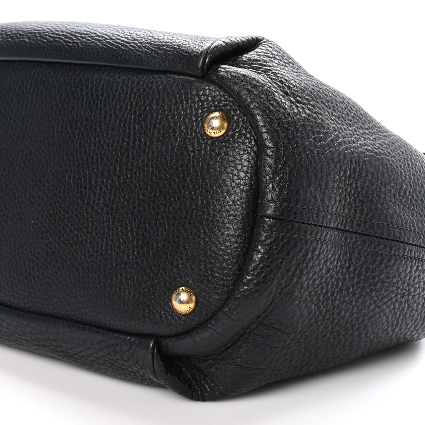 Vitello Daino Shopping Tote Black