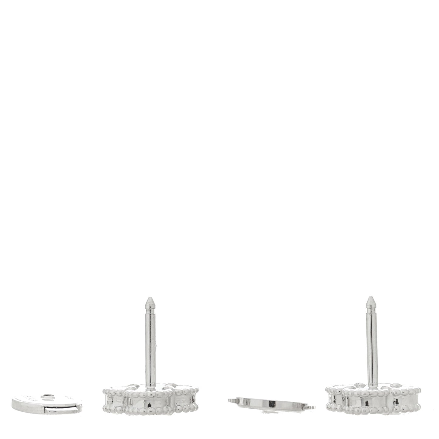 18K White Gold Mother of Pearl Sweet Alhambra Earrings