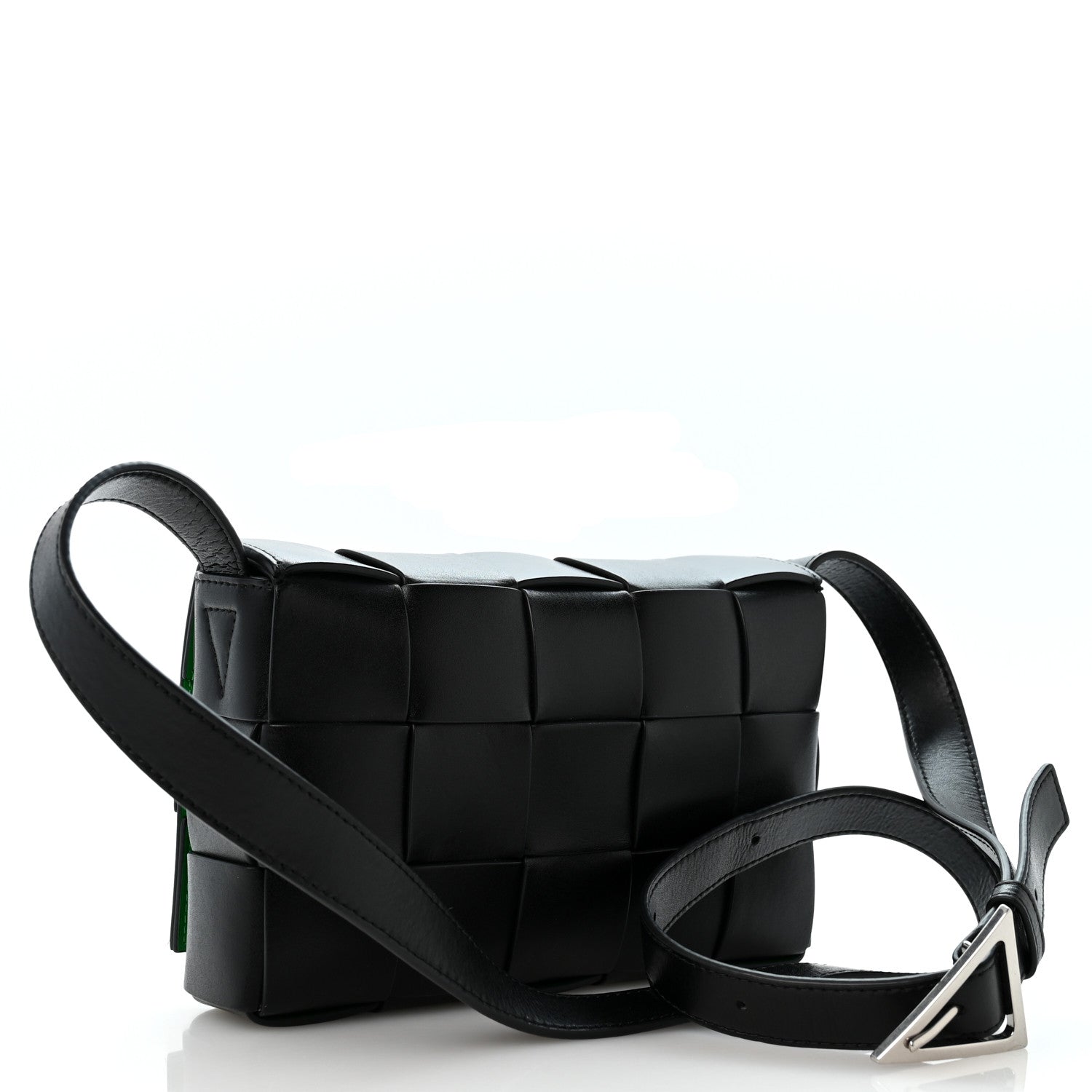 Bottega Veneta Nappa Maxi Intreccio Cassette Bag Black Parakeet 3 of 13