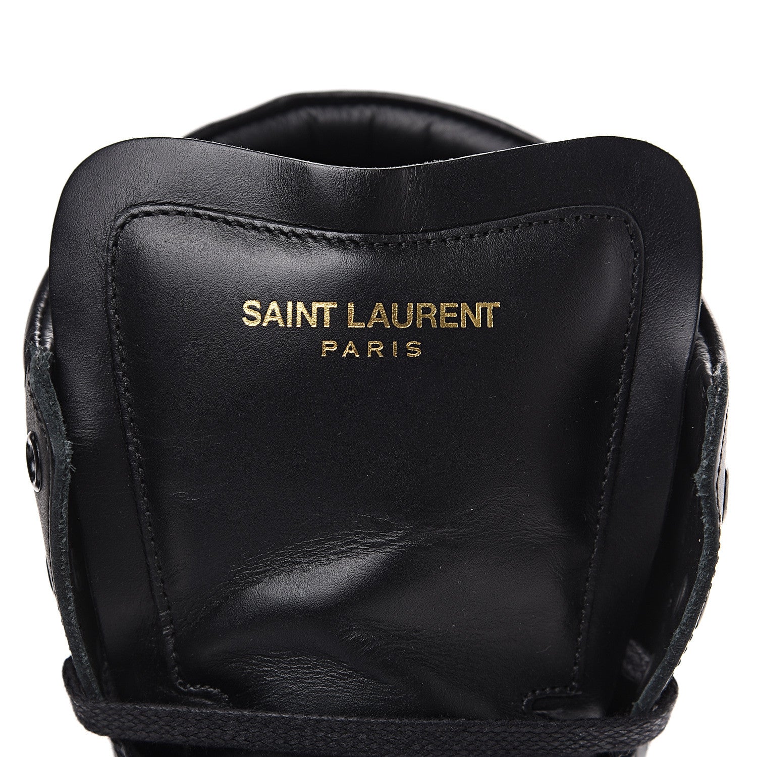 Saint Laurent Calfskin Court Classic SL/10H High Top Sneakers 43.5 Black Dauphin 7 of 9