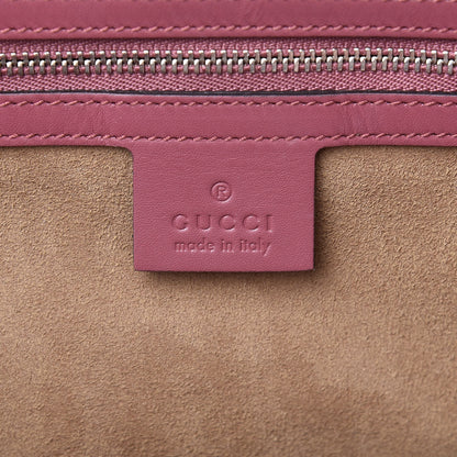 Gucci GG Supreme Monogram Blooms Medium Boston Beige Multicolor Dry Rose 6 of 12