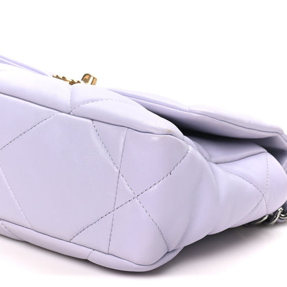 Chanel Lambskin Quilted Medium Chanel 19 Flap Light Purple 9 of 9