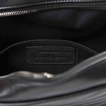 Saint Laurent Calfskin Matelasse Monogram Lou Camera Bag Black 6 of 9