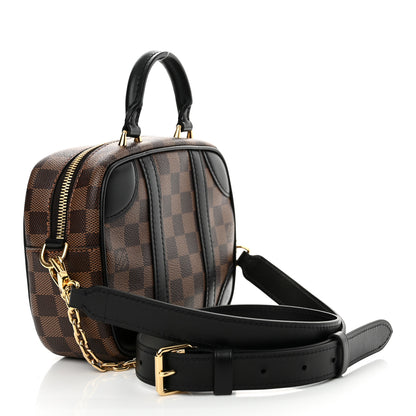 Louis Vuitton Damier Ebene Valisette Souple BB Black 3 of 9