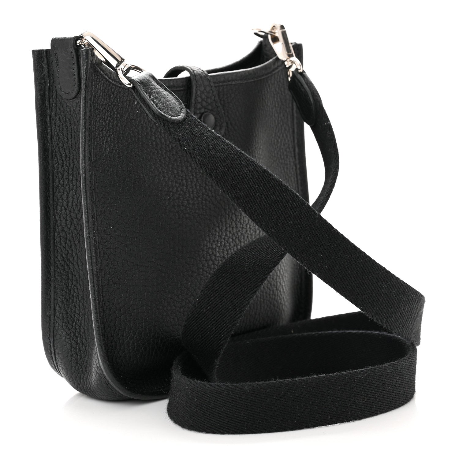 Hermes Taurillon Clemence Evelyne TPM Black 3 of 10