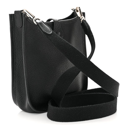 Hermes Taurillon Clemence Evelyne TPM Black 3 of 10