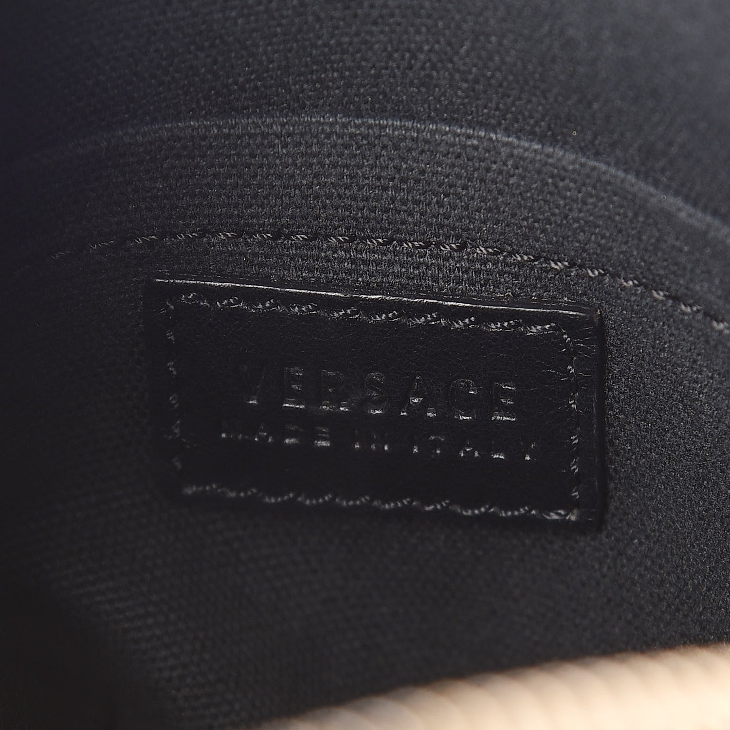 Versace Calfskin PVC Barocco Printed Bowler Black Gold 6 of 9