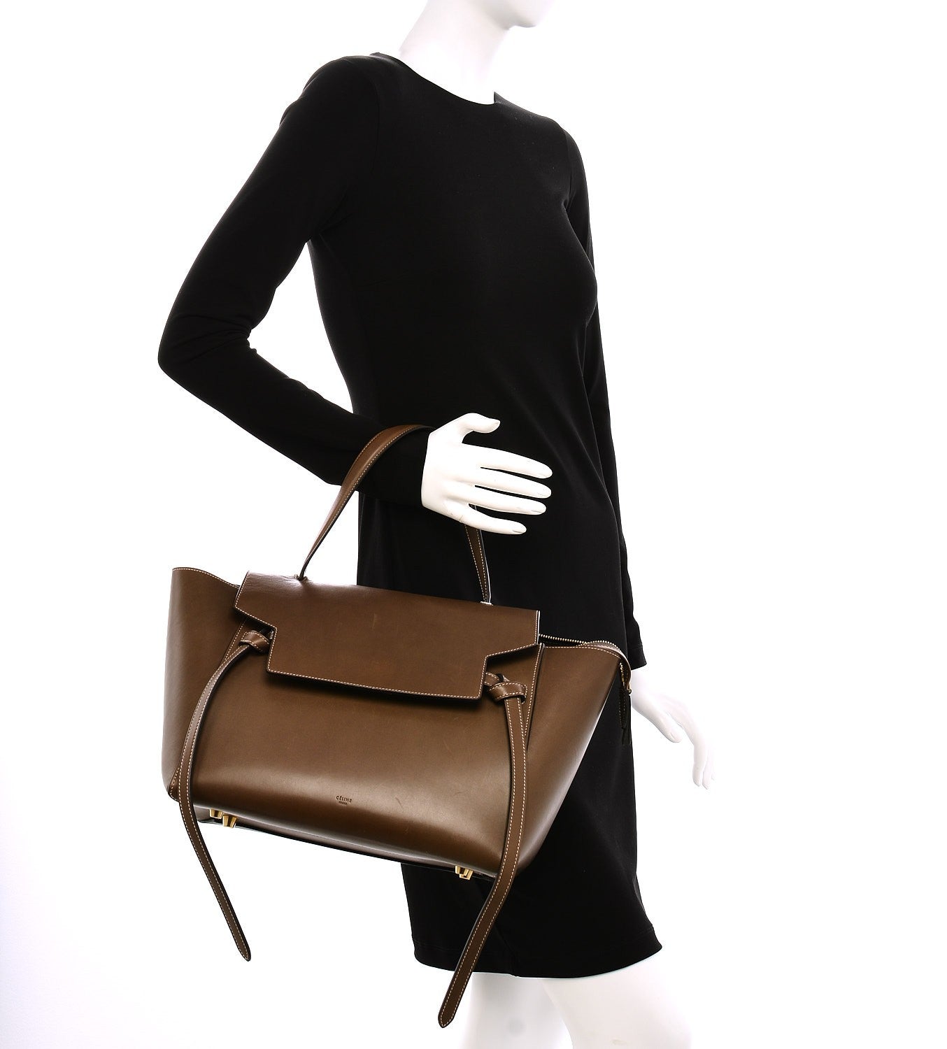 Natural Calfskin Small Belt Bag Khaki