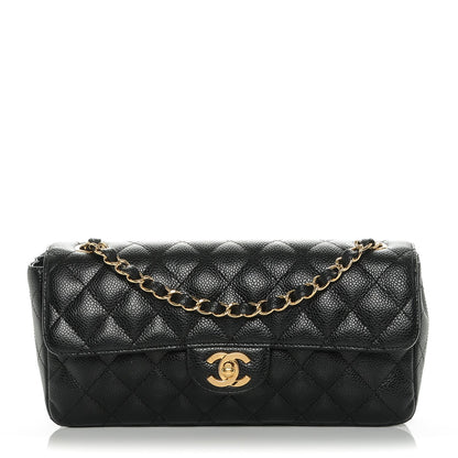 Chanel Caviar Quilted East West Flap Black 1 of 7