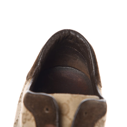 Gucci GG Monogram Suede Web Mens Sneakers 10 Brown 14 of 15