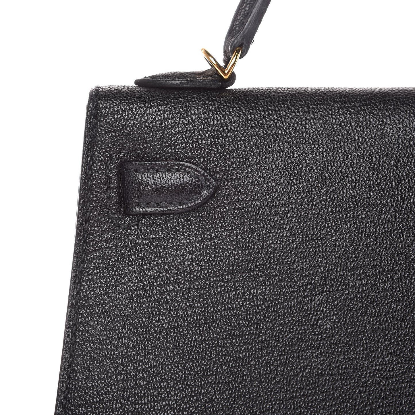Chevre Chandra Mini Kelly Sellier 20 Black