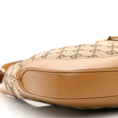Gucci Monogram Web Jackie O Hobo Tan 9 of 11