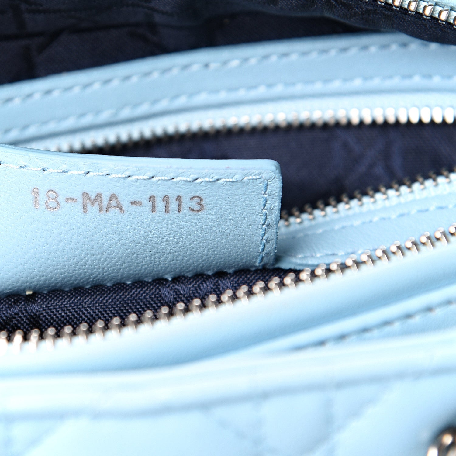 Christian Dior Lambskin Cannage Medium Lady Dior Light Blue 6 of 14