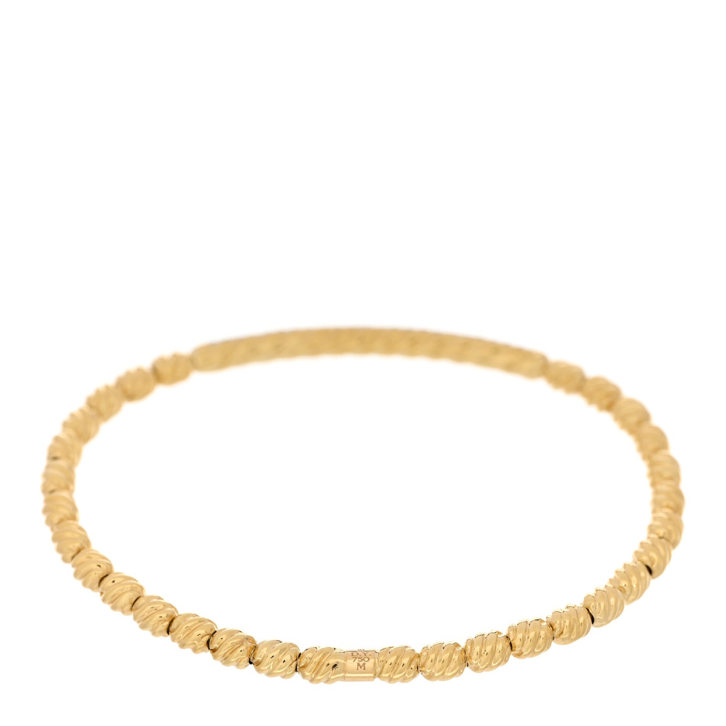 18K Yellow Gold Diamond Petite Pave Flex Bracelet