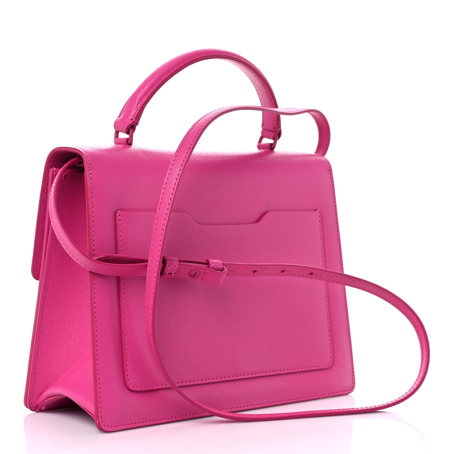 Calfskin Jitney Bag Fuchsia